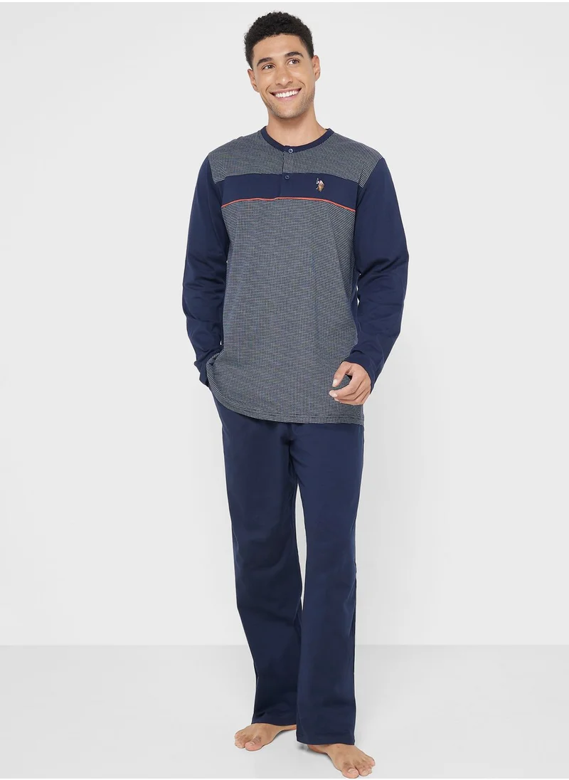 U.S. Polo Assn. Crew Neck T-Shirt Pyjama Set