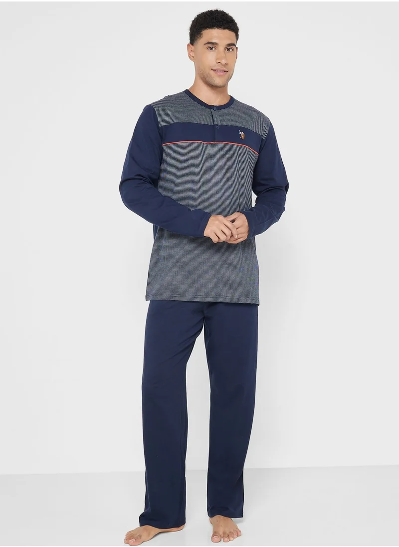 U.S. Polo Assn. Crew Neck T-Shirt Pyjama Set