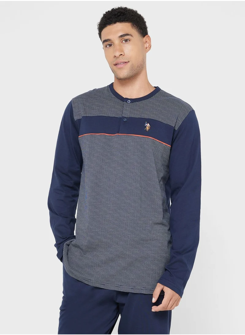 U.S. Polo Assn. Crew Neck T-Shirt Pyjama Set