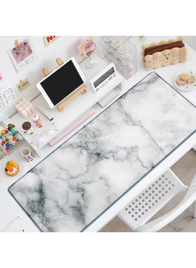 Cross-border Specially Designed Marble Corrugated Mouse Pad Extra Large Thickeneded Simple Style Desk Pad Computer Keyboard Pad 