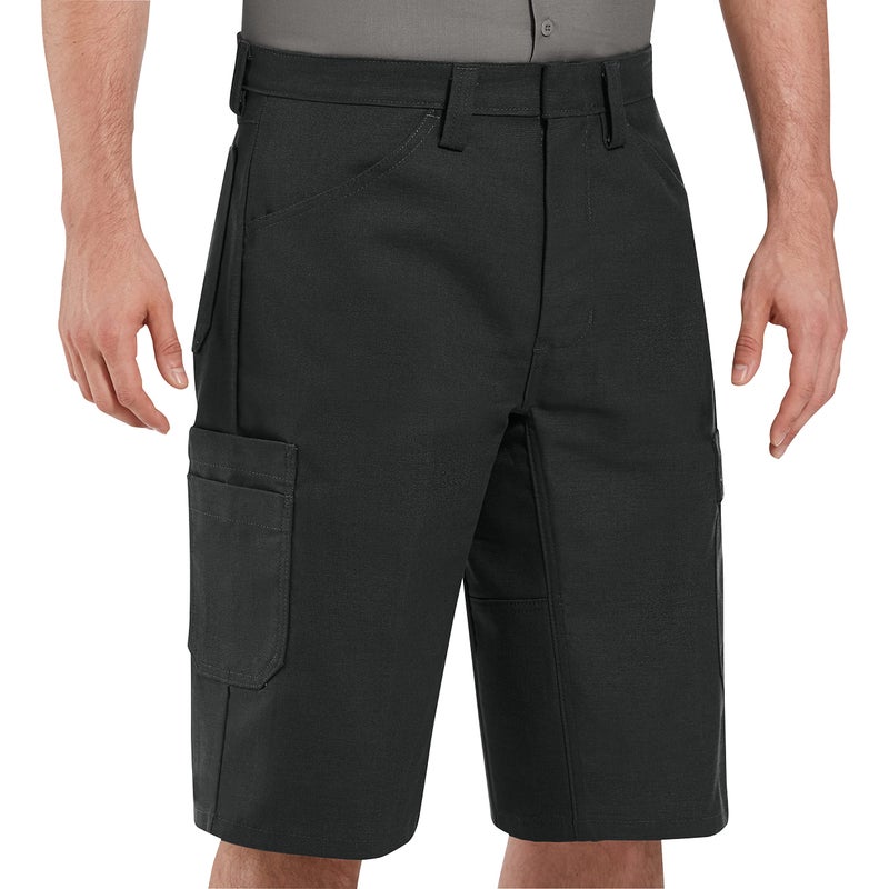 Red Kap mens Shop work utility shorts, Black, 48W x 13L US