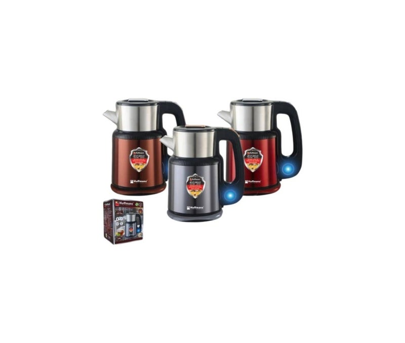 Hoffmans Electric Kettle HM-2569, 2.5L Capacity, 2200W Fast Boil, Stainless Steel Body, Auto Shut-Off & Boil-Dry Protection - Image 3