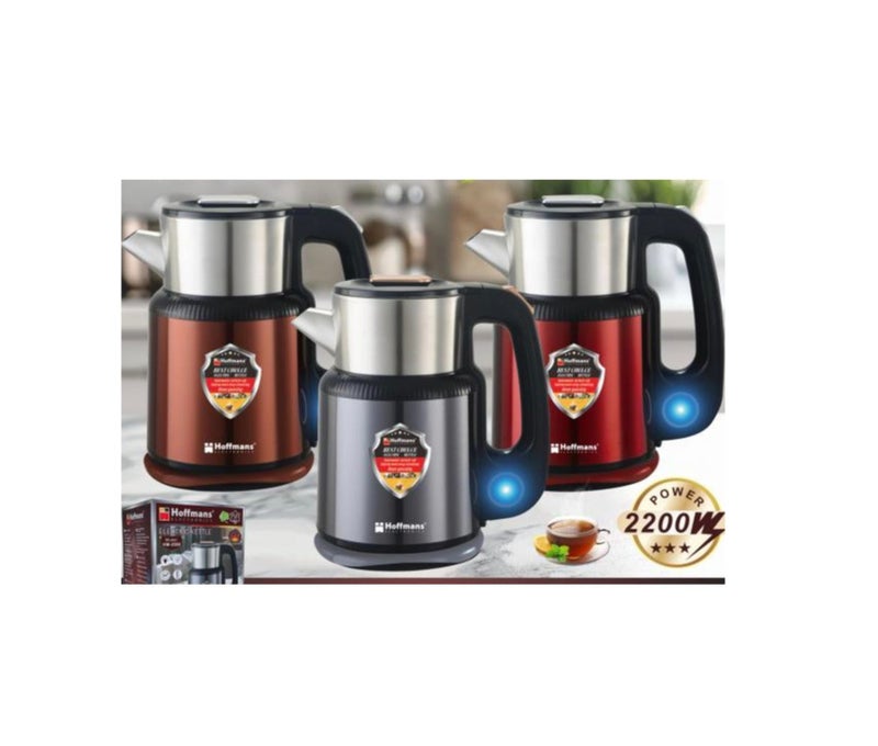 Hoffmans Electric Kettle HM-2569, 2.5L Capacity, 2200W Fast Boil, Stainless Steel Body, Auto Shut-Off & Boil-Dry Protection - Image 1