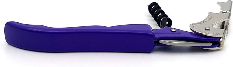 Pulltap's Genuine Classic 500 Waiter's Corkscrew – Double-Hinged Wine Key with Hinged Foil Cutter – Patented Design – Made in Spain – Violet (Violeta) - Image 3