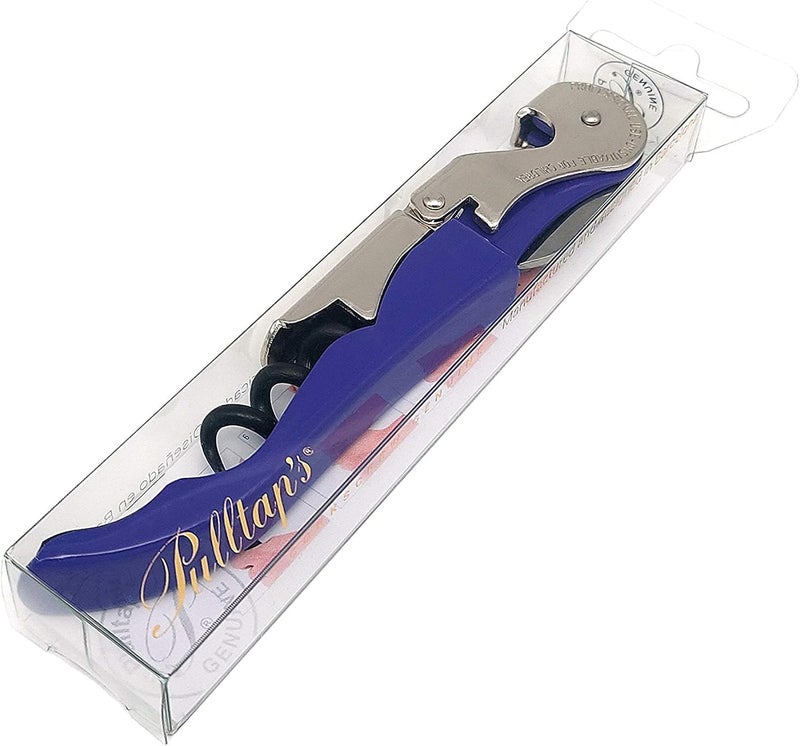Pulltap's Genuine Classic 500 Waiter's Corkscrew – Double-Hinged Wine Key with Hinged Foil Cutter – Patented Design – Made in Spain – Violet (Violeta) - Image 4