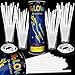 Taikula 200 Pack 8 Glow Sticks Bulk Party Favors White Light Up Sticks with Connectors Neon Glow in the Dark Party Supplies Bracelets for Holiday Birthday Party DecorationWhite - Image 2