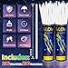 Taikula 200 Pack 8 Glow Sticks Bulk Party Favors White Light Up Sticks with Connectors Neon Glow in the Dark Party Supplies Bracelets for Holiday Birthday Party DecorationWhite - Image 4
