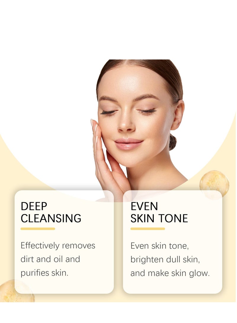 OUHOE Vitamin C Face Mask with Kaolin Clay and Turmeric for Dark Spots, Dull Skin, Skincare Facial Mask for Controlling Oil and Refining Pores  - Image 5