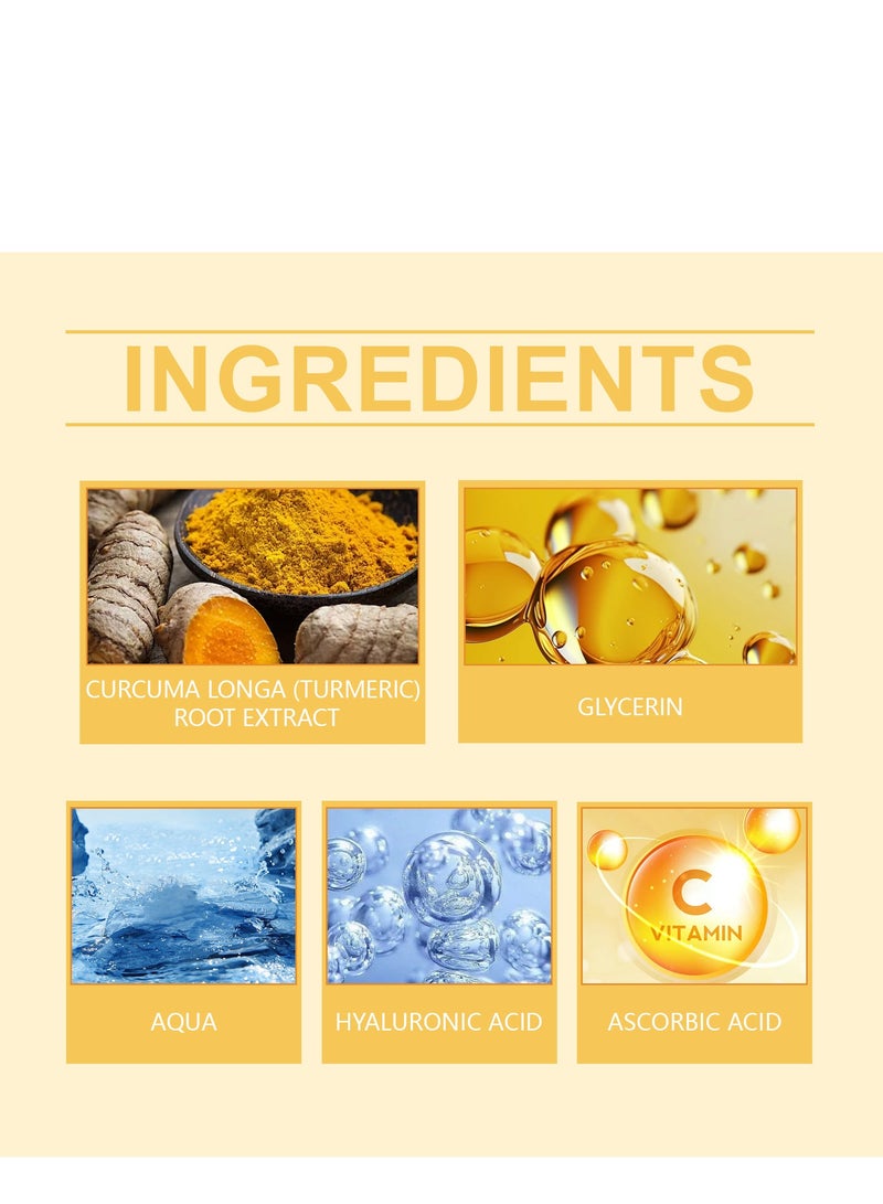 OUHOE Vitamin C Face Mask with Kaolin Clay and Turmeric for Dark Spots, Dull Skin, Skincare Facial Mask for Controlling Oil and Refining Pores  - Image 3