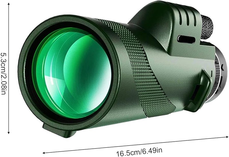 تلسكوب أحادي عالي الطاقة 80X100 للخارج لمشاهدة الطيور مع حامل الهاتف الذكي - Image 4