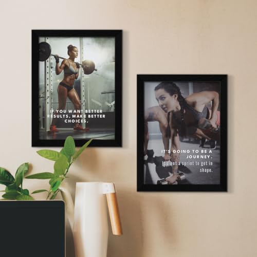 ArtX Paper Big Gym Health Quotes Wall Frame Art Painting, Multicolor, Inspirational, 10X13 inches each, 20 X 26 inches combined, Set of 4 - Image 4