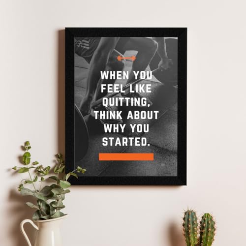 ArtX Paper Big Gym Health Quotes Wall Frame Art Painting, Multicolor, Inspirational, 10X13 inches each, 20 X 26 inches combined, Set of 4 - Image 5