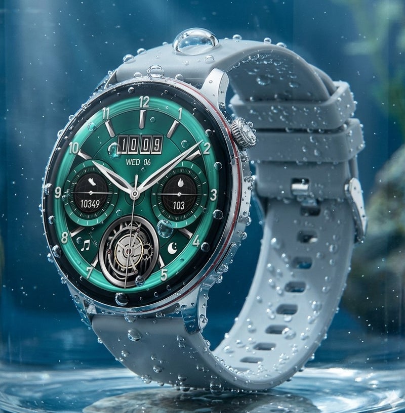 STARFIRE SF-SW-HK36 Smart Watch – 1.43" AMOLED Display, Bluetooth Calling, IP68 Waterproof & Sports Monitoring (Silver) - Image 1