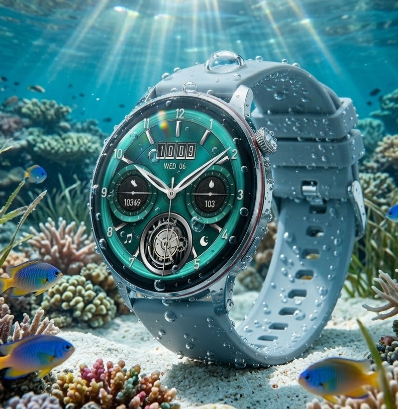 STARFIRE SF-SW-HK36 Smart Watch – 1.43" AMOLED Display, Bluetooth Calling, IP68 Waterproof & Sports Monitoring (Silver) - Image 2