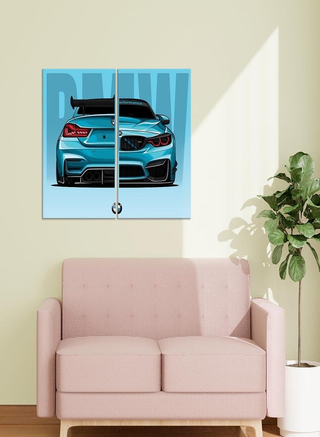 Wallgasm BMW SPLIT OF 2 Posters, 24x18 inch 300 GSM Posters, For Bedroom, Living room, Study Room, Dorms and Offices - Image 2