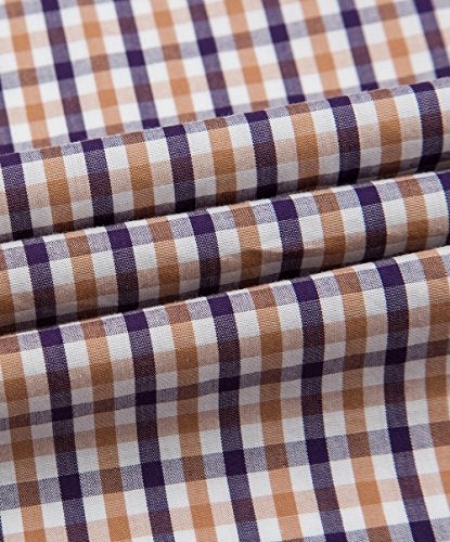 Double Pump Mens Button Down Shirts Cotton Long Sleeve Shirts Regular Fit (SL06A,M) - Image 4