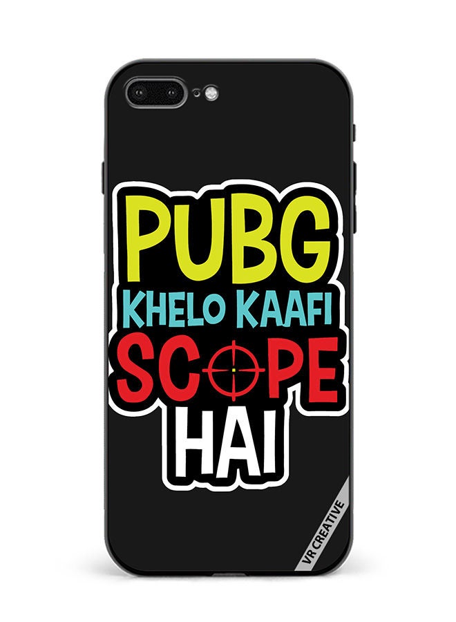 VR CREATIVE Protective Case Cover For Apple iPhone 7 Plus/8 Plus Pubg Khelo Kaafi Scope Hai Design Multicolour - Image 1