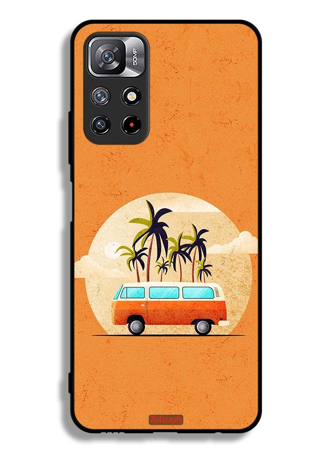 Tolwak غطاء حماية لهاتف Xiaomi Redmi Note 11S بتصميم فني للحافلات - Image 2