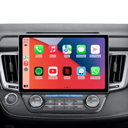 AINAVIGO 11.5" Car Radio for Toyota RAV4 2013-2018 - Wireless CarPlay Android Auto | 5G WiFi Touchscreen Stereo | GPS Navigation | Bluetooth FM/AM | HD Backup Camera - Image 1