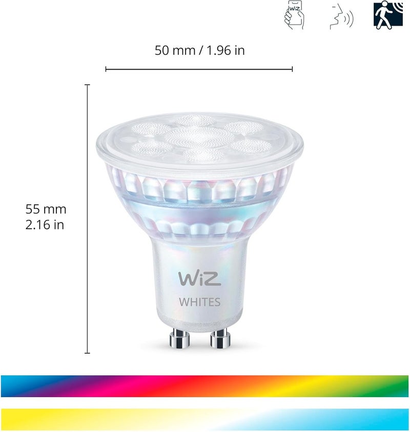 WiZ Smart LED GU10 Glass Bulb with RGB Colors - Image 2