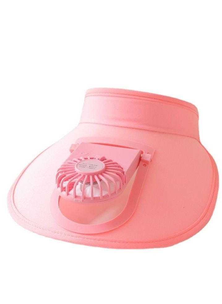 DubaiGallery Breathable Summer Hat with Fan Sunscreen Visor Cap Fishing Hat for Sport Outdoor - Image 2