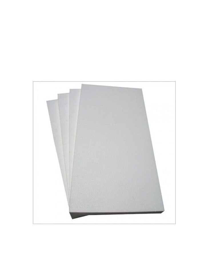 CRAFT MAGIC 2PCS Craft Foam Blocks 30x60x2cm Rectangle Polystyrene Thermocol Styrofoam Sheets for DIY Arts Crafts Sculpting Flower Arrangements Modeling School Office Home Use - Image 1