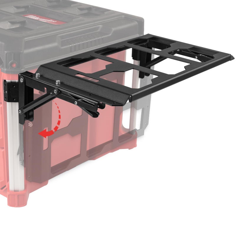 BPOPO Folding Packout Mount Compatible with Milwaukee Packout Toolbox,Side Storage for Your Packout System - Image 1