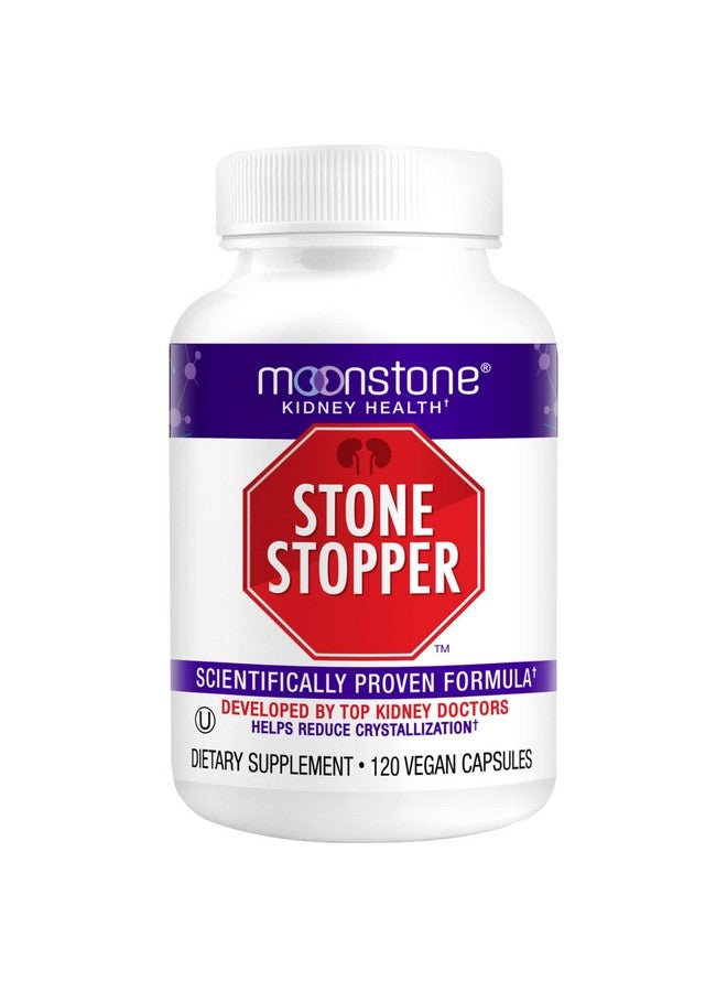Moonstone Stone Stopper Capsules, Kidney Stone Prevention, Calcium Oxalate Protector, Alkali Citrate Support Supplement, Developed by Urologists to Support Kidney Health, 30 Day Supply (120 Count) - Image 1