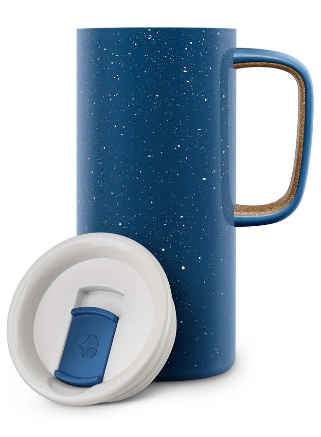 Ello Campy Vacuum Insulated Travel Mug with Leak-Proof Slider Lid and Comfy Carry Handle, Perfect for Coffee or Tea, BPA Free, Avalon Sea, 18oz - Image 2