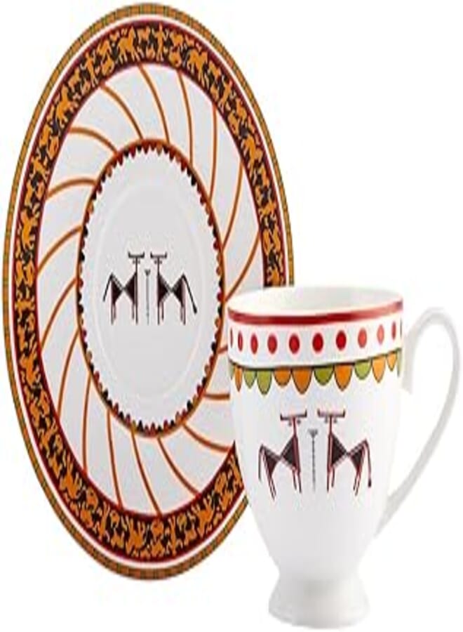 Karaca | x Arslantepe Single Double Animal Tea Cup Set