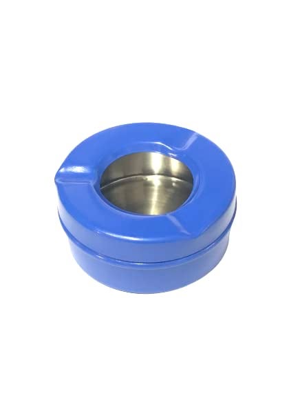 Dynore Stainless Steel Navy Blue Color Lid Ash Tray - Image 5