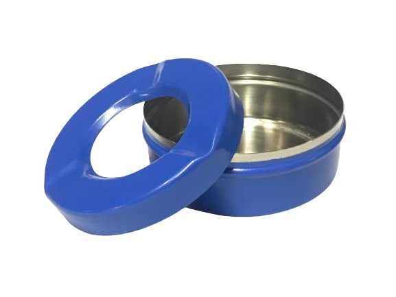 Dynore Stainless Steel Navy Blue Color Lid Ash Tray - Image 3
