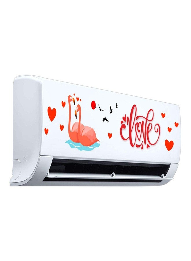 Decopix 'ac Sticker Fridge Sticker Wall Sticker Split Ac Stickers Air Conditioner Sticker - Standard Size (Fit for All Models/Sizes/Brands) (Vinyl, Multicolor)' - SM6052 - Image 2