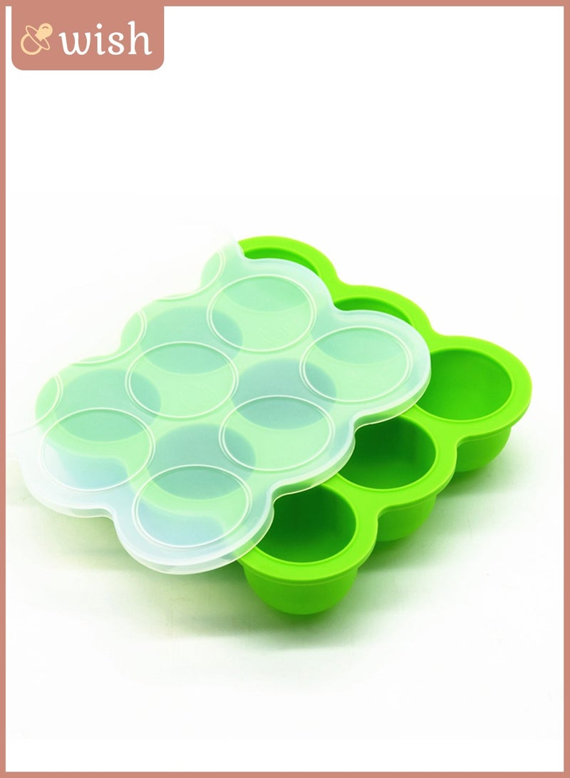Wish صينية تجميد طعام الأطفال مع غطاء مشبك - أخضر - Image 4