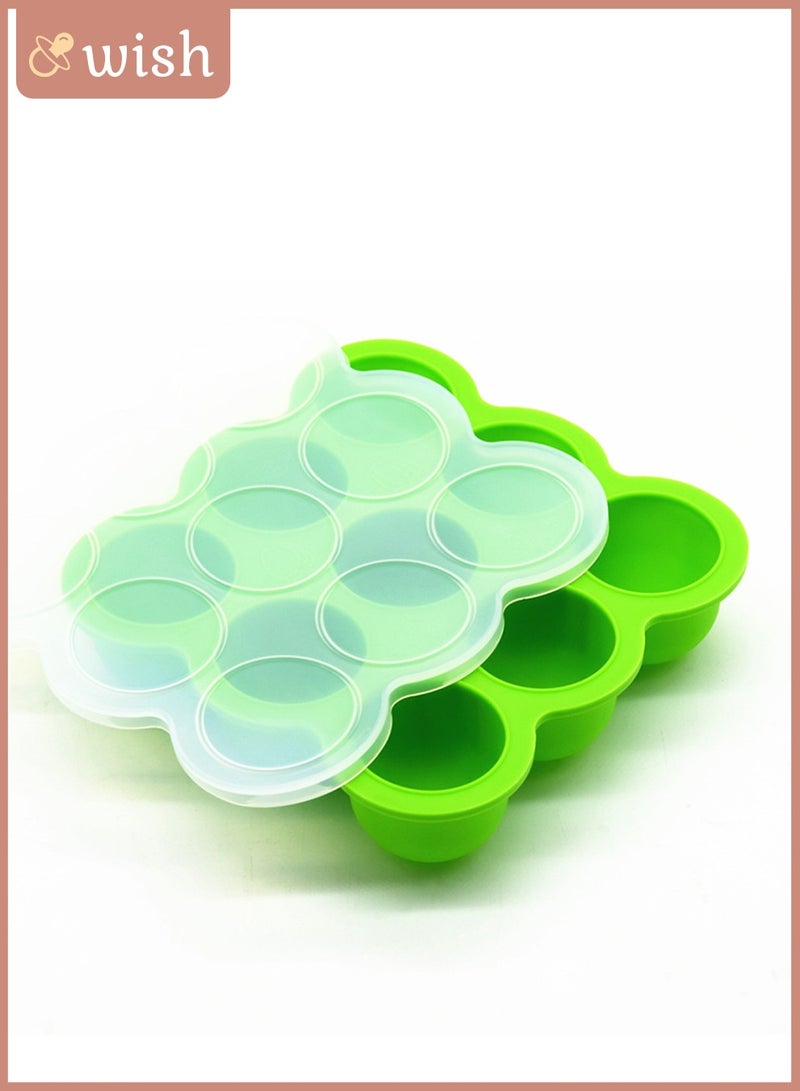 Wish صينية تجميد طعام الأطفال مع غطاء مشبك - أخضر - Image 5