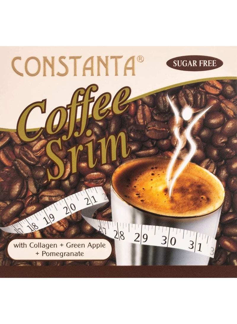 Constanta Slimming Coffee – Sugar-Free Fat Burner Drink with Collagen, Green Apple, and Pomegranate – 10 Sachets for Weight Control - Image 4