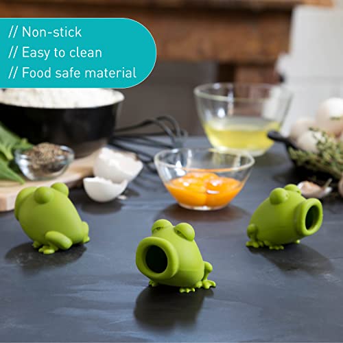Peleg Design Egg Separator for Raw Eggs – Silicone Egg Yolk and White Separator, Funny Frog Design – Cute Kitchen Tool Gadget for Cooking/Baking - Image 5