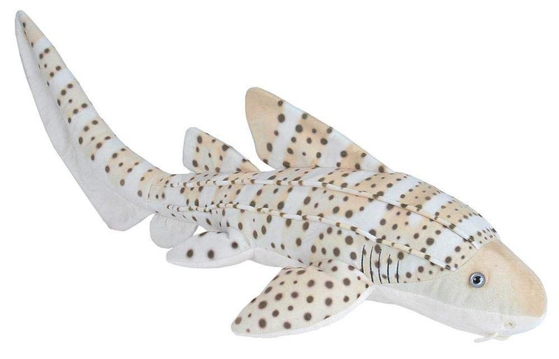 Wild Republic Zebra Shark Plush  Stuffed Animal  Plush Toy  Gifts for Kids  Living Ocean 30 Inches - Image 1