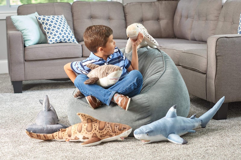 Wild Republic Zebra Shark Plush  Stuffed Animal  Plush Toy  Gifts for Kids  Living Ocean 30 Inches - Image 5