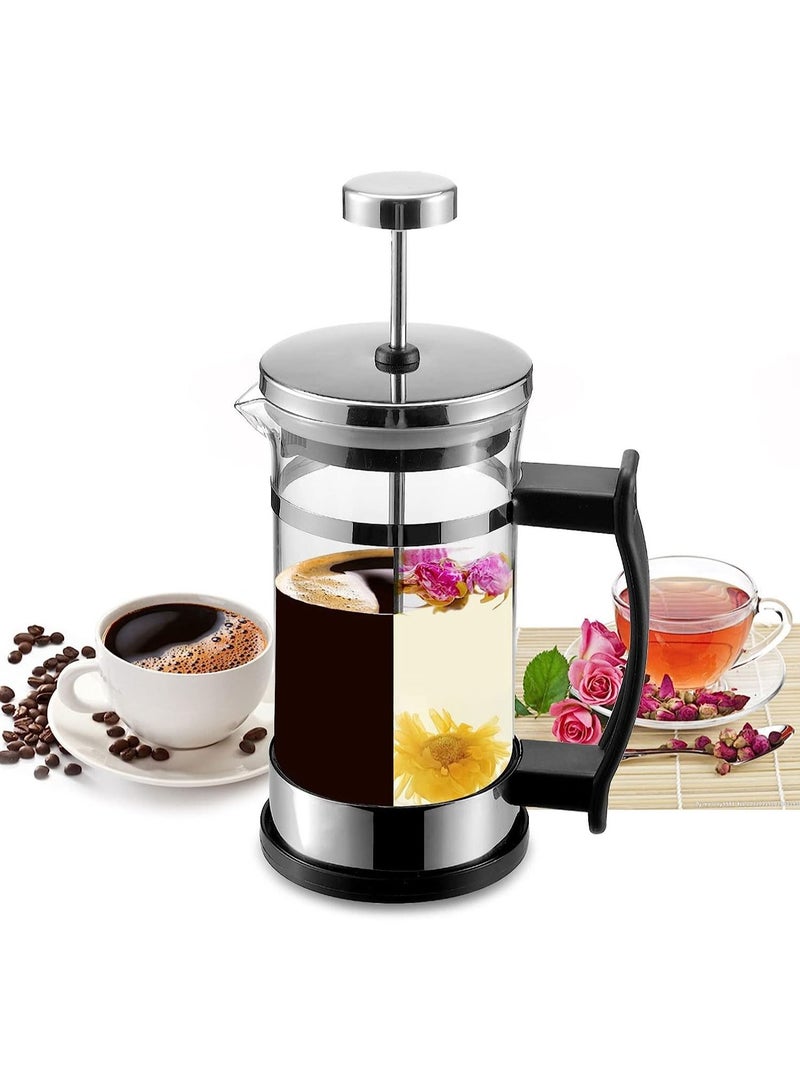 1000ml French Press Coffee Maker Espresso and Tea Maker with Triple Filters Plunger and Heat Resistant Borosilicate Glass Coffee Press Pot for Camping...  - Image 1