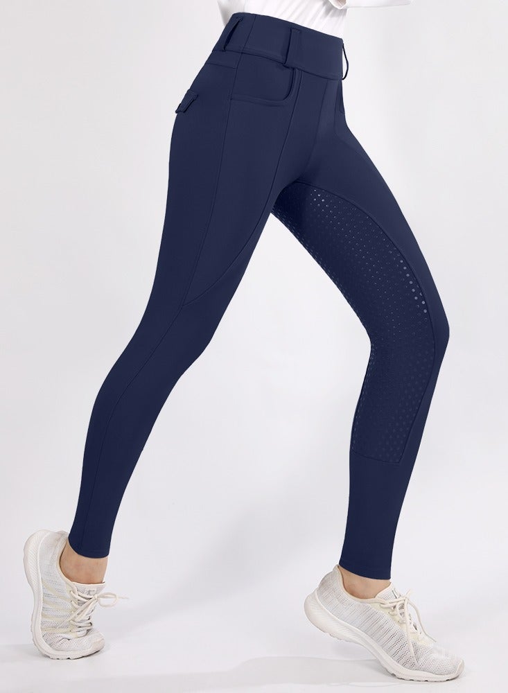 عام مقعد كامل ركوب المؤخرات النساء طماق الفروسية ركوب الخيل الملابس السراويل مع جيوب - Image 1