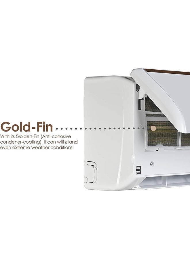 SUPER GENERAL 1.5 Ton Split Air Conditioner With Rotary Compressor 18000 Btu Auto Restart Gold Fin 4 Way Swing 1500 W SGS181KE White - Image 4