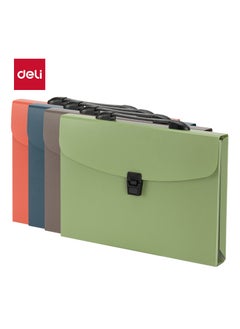Deli E5557 Expanding File - A4, 13 Pockets, Assorted Colors  - Image 1