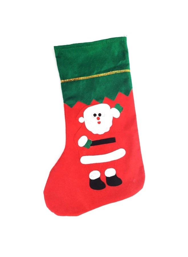 Santa Claus Stockings Christmas Decorations, Hanging Christmas Tree Decorations, Hanging Stuffed Christmas Tree, Candy Gift Bag Holders for Kids - Image 1