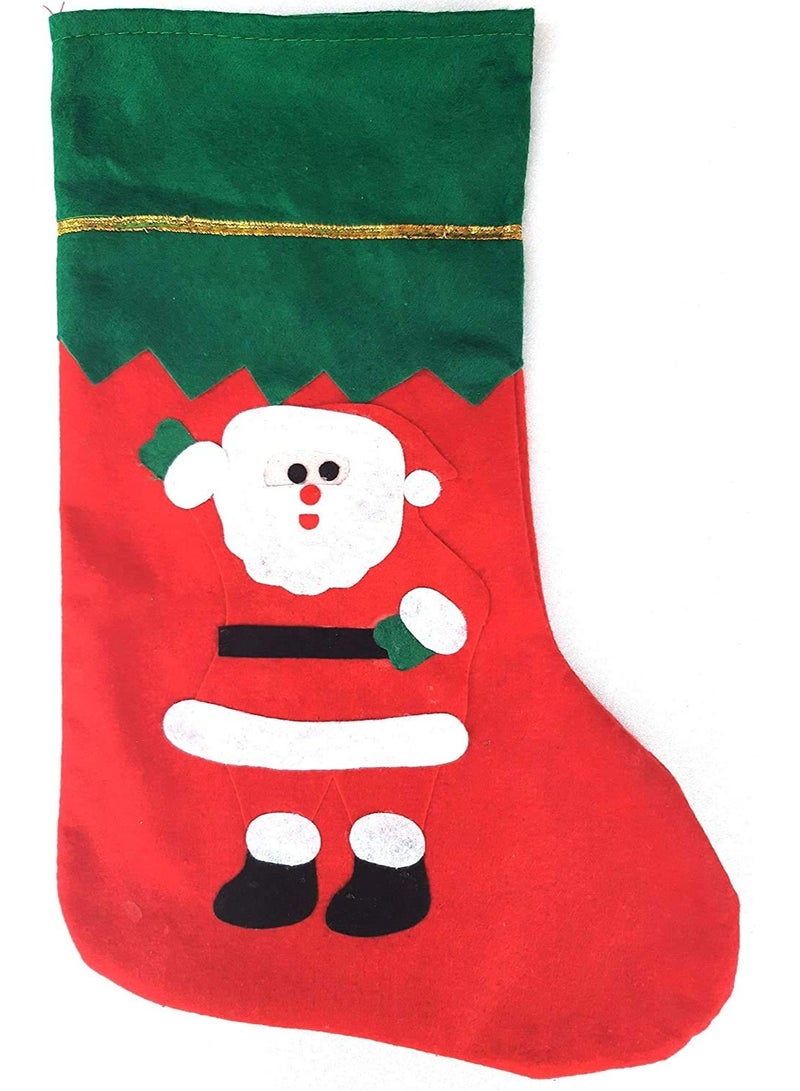 Santa Claus Stockings Christmas Decorations, Hanging Christmas Tree Decorations, Hanging Stuffed Christmas Tree, Candy Gift Bag Holders for Kids - Image 2