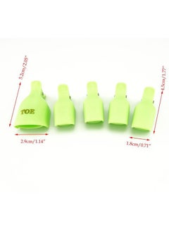 Yueton Pack of 10 Reusable Toenail Nail Art Soak Off Cap Clip UV Gel Polish Remover Beauty Tool  - Image 3