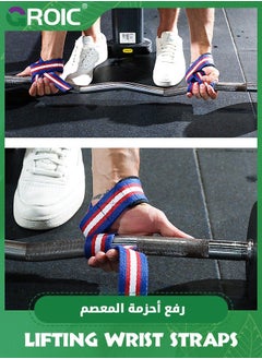 GROIC Lifting Straps for Weightlifting, Weight Gym Power Workouts Wrist Padded,Home Deadlift Straps,Exercise  - Image 5