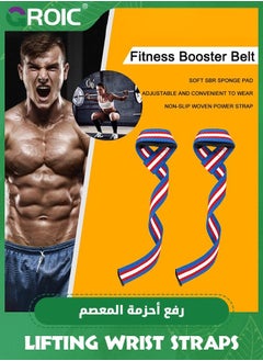 GROIC Lifting Straps for Weightlifting, Weight Gym Power Workouts Wrist Padded,Home Deadlift Straps,Exercise  - Image 2