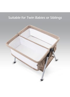 TEKNUM Teknum FELLOW 2 Twin Bedside Crib Bassinet - Ivory  - Image 2