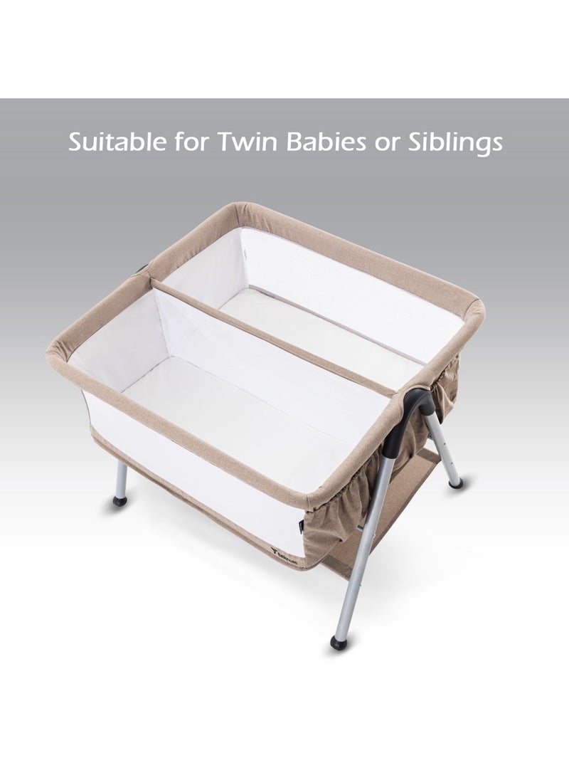 TEKNUM Teknum FELLOW 2 Twin Bedside Crib Bassinet - Ivory  - Image 2
